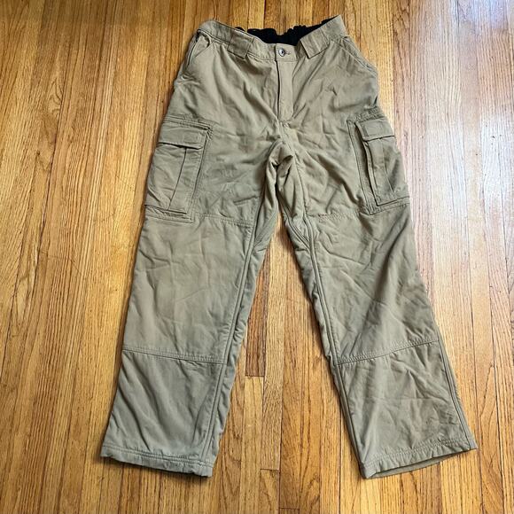 Duluth On the Fly fleece lined cargo pants Mens Medium X30 45715  * - Picture 1 of 12